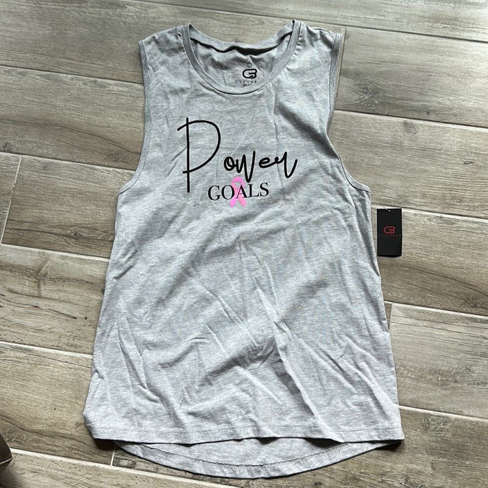 CycleBar BCA Power Goals Muscle Tank NWT